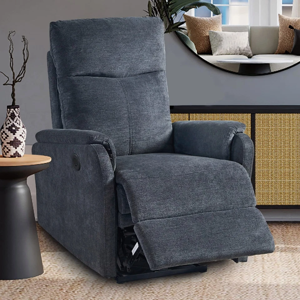 Electric Power Recliner Reclining Single Chair Sofa w/ USB Charging Living Room - Image 1 of 4