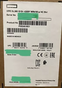 HPE DL380 Gen10+ Plus Xeon 4309Y 32GB RAM 8xSFF MR416i-p 800W PSU SATA/SAS/NVMe - Picture 1 of 3