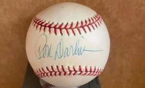 RON DARLING METS SIGNED VINTAGE N.L. BASEBALL BECKETT AUTH - Picture 1 of 2