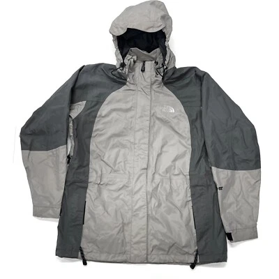 Chaqueta The North Face Gore-Tex para mujer pequeña gris capucha cremalleras lluvia esquí senderismo Foto 1 de 4