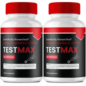 (2 Pack) TestMax Men Capsules, Official Test Max Supplement Pills for Men Pills - Picture 1 of 3