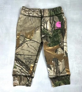Carhartt Baby Girls' Fleece Camouflage Logo Joggers, US 6 Months 0169 - Picture 1 of 5