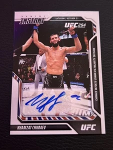 Khamzat Chimaev 2023 Panini Instant UFC 294 Khamzat Defeats Usman Auto 5/10 - Picture 1 of 2