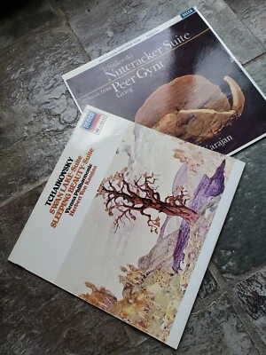 Tchaikovsky: Swan Lake / Sleeping Beauty + Nutcracker / Peer Gynt VPO Karajan LP - Image 1 of 4