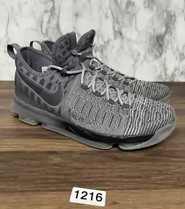 SIZE 12 Nike Men's Zoom KD 9 Basketball Sneakers 843392-002 Battle-Grey 1216 - Picture 1 of 10