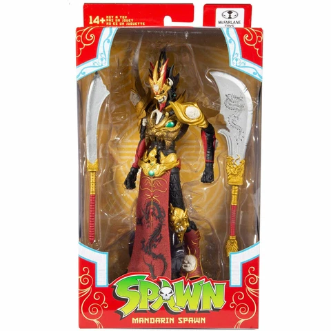 McFarlane Toys - Spawn Action Figure - MANDARIN SPAWN (Red - 7 inch) - New Cover