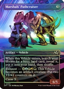 Marshals' Pathcruiser (Borderless) 330 Foil NM MTG Aetherdrift Magic - Picture 1 of 1