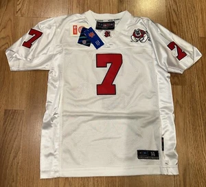 🔥 NEW Vintage Fresno State Bulldogs Football Jersey Youth Sz 14 White #7 Y2K - Picture 1 of 5