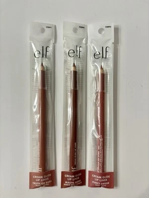 e.l.f. Cream Glide Lip Liner Set of 3 - Mauve Aside/Truth or Bare/Pinky Swear - Image 1 of 2