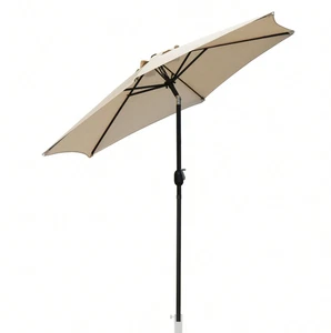 3m Large Parasol Umbrella Garden Patio Table Sun Shade Canopy with Crank Tilt - Picture 1 of 11