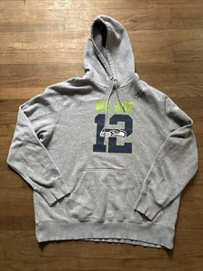 Atlanta Falcons Superbowl XLVIII Sudadera con Capucha Nike Para Hombres 2XL Gris Bolsa Frontal - Imagen 1 de 11