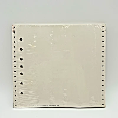 Vintage 1988 FRANKLIN White Printer Paper Model 4034 9.5x8.5 Planner 100 Sheets - Image 1 of 4