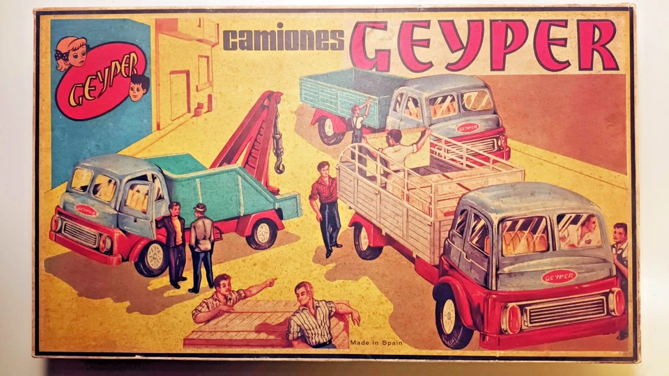 UN CAMION GEYPER anni '60 in SCATOLA DI ASSEMBLAGGIO - made in Spain - VINTAGE - Immagine 1 di 4