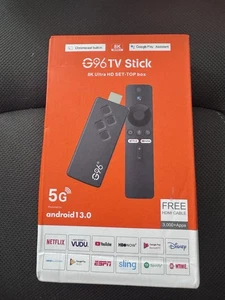 G96 TV Stick Android 13.0 Dual-Band Player Bluetooth Voice TV BOX Google Voice - Picture 1 of 6