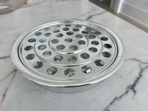 Juego de 2 piezas de vajilla artística aluminio mercancía de comunión bandeja internacional solamente - Imagen 1 de 7