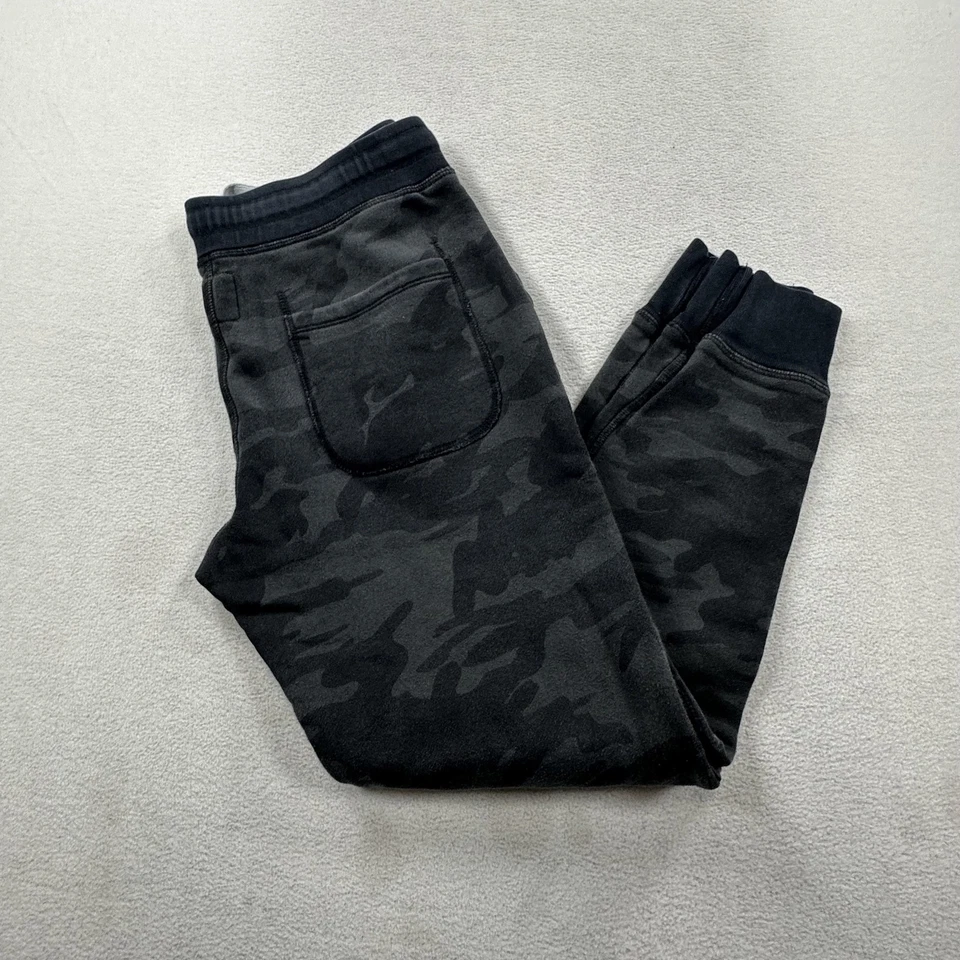 Calça de Moletom Todd Snyder x Champion Jogger Masculina Média Preta Camuflagem Logotipo EUA - Imagem 1 de 4