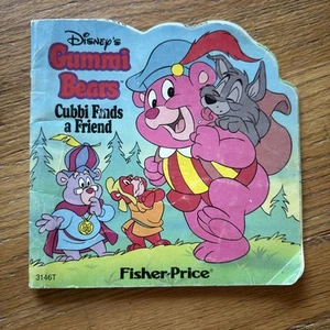 Vintage 1986 Disneys Gummi Bears Cubbi Finds A Friend Fisher Price 3146T Cut Out - Picture 1 of 4
