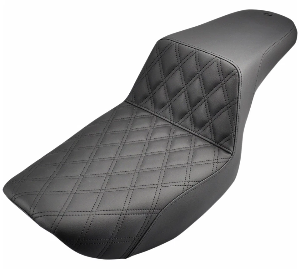Saddlemen Step-Up Full Lattice Stitch Black Seat '82-00 Harley FXR (882-09-172) - Image 1 of 1