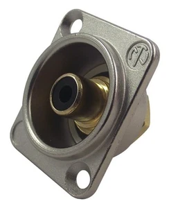 NEUTRIK - Phono D Socket, Nickel, Zwart - Afbeelding 1 van 1