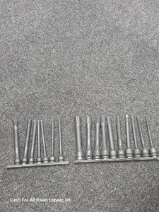 17 pc Grey Pneumatic 1/2" & 3/4" Drive extended 3/16-3/4" impact hex driver set - Picture 1 of 4
