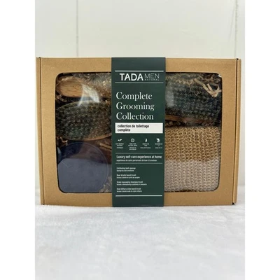 Juego de regalo de 4 piezas colección completa natural de aseo TADA para hombre Foto 1 de 4