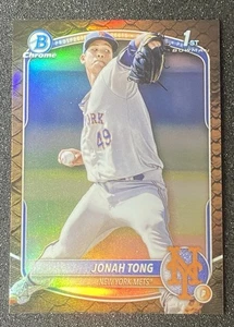 Bowman 2025 - Chrome Prospects Jonah Tong #BCP-105 Reptilian Refractor (RC) - Imagen 1 de 2