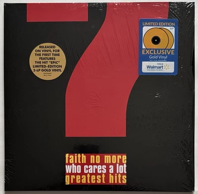 FAITH NO MORE - Who Cares a Lot Greatest Hits 2xLP Gold Vinyl Limited Edition EX - Image 1 of 4