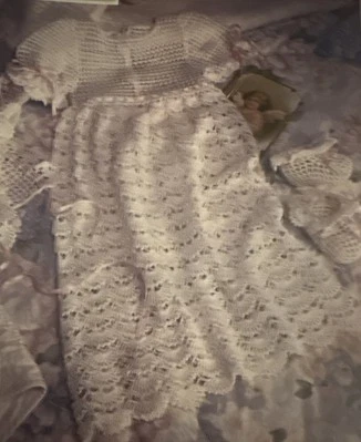 ~Crochet-Baby’s Baptism Set-Pattern Only~ - Image 1 of 2