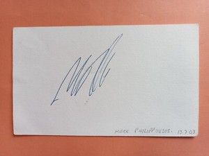 Mark Philippoussis -Australia Tennis Wimbledon Personally Signed Card AFTAL COA