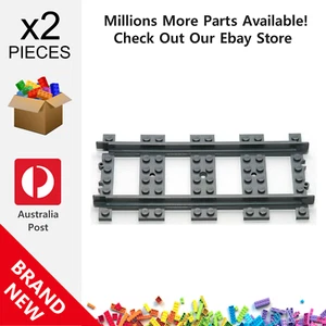 2x Genuine LEGO™ Dark Grey Train Track Plastic 53401 17275 4279714 6037688 - Picture 1 of 1