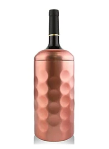 Premium Wine Bottle Chiller - Double Walled, Vacuum Insulated Wine Cooler, Rose - Picture 1 of 5