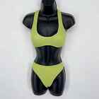 Nackter Kleiderschrank Schwimmen limettengrün gesmockt 2-teilig Bikini NEU Gr. XS Style neu mit Etikett-W0538