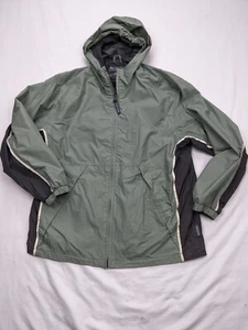 Pacific Trail Mens XL 18 20 Gray Black Hooded WindBreaker Jacket Full zip Hoodie - Picture 1 of 11
