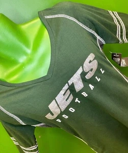 NFL New York Jets Majestic L/S Women's T-Shirt Women's Medium NWT BARGAIN - Picture 1 of 9