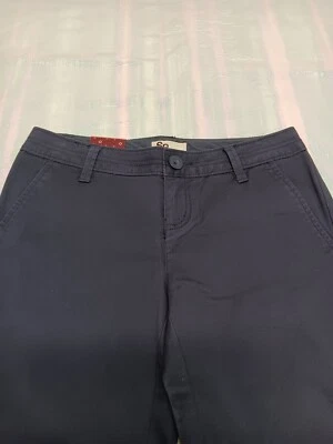 SO Uniforme Pantalones Ropa de Trabajo Informal tiro medio Corte Bota Pantalones Azules Talla 3 Promedio NUEVO Foto 1 de 4