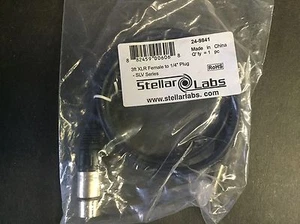 Stellar Labs 24-9841 3 FT XLR FEMALE TO 1/4 INCH PLUG - Picture 1 of 2
