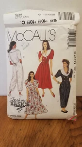 Vintage McCalls Dress Jumpsuit pattern #5273 Size 10 unCut 1991 - Picture 1 of 2