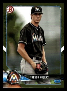 2018 Bowman #BP148 Trevor Rogers Miami Marlins  Prospects Camo - Picture 1 of 2