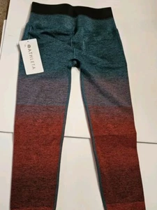 Athleta Relay Capri Crop Legging Multicolor Ombre High Wide Waist XS  - Picture 1 of 10