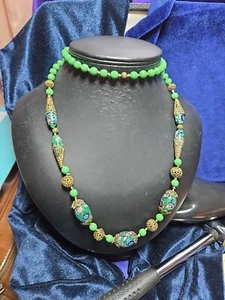 Atemberaubende antike italienische Murano Millifiori Halskette 32" - Bild 1 von 14