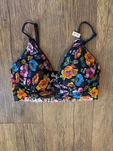 NWT Victoria's Secret PINK Floral Push Up Bralette Size Small - Picture 1 of 4