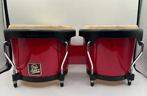LP Aspire Wood Bongos Red - Picture 1 of 5