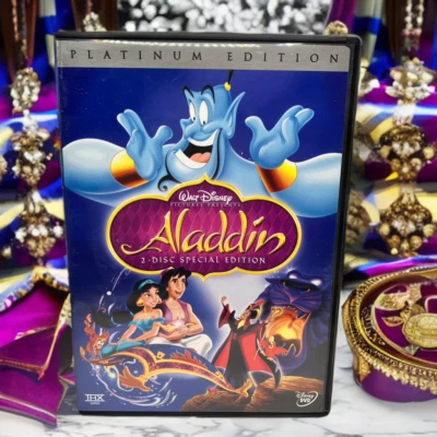 Aladdin - 2-Disc Special Platinum Edition (DVD, 2004) w/ Slipcover! - Image 1 of 4
