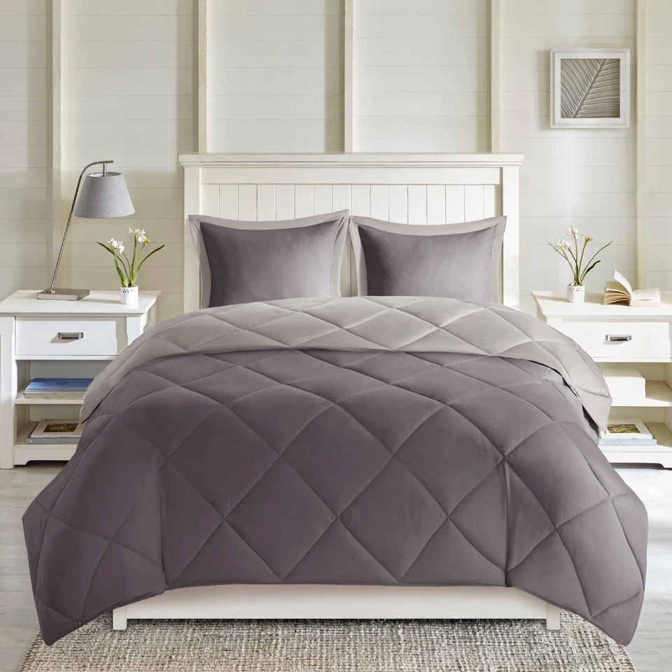 Madison Park Essentials Reversible Comforter Set Queen 3m Scotchgard