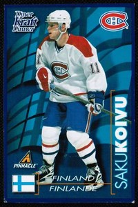 1997-98 Kraft Dinner Pinnacle Saku Koivu Montreal Canadiens