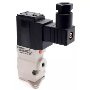 SMC NVKF332V-5D-M5 Solenoid Valve, 24VDC Coil, -101.2 to 100kPa, M5x08 Ports - Picture 1 of 7