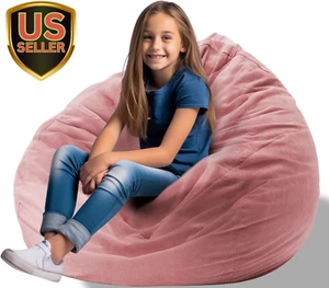 Stuffed Animal Bean Bag Storage Chair Cover for Kids Teens Adults (No Filler)... - Picture 1 of 1