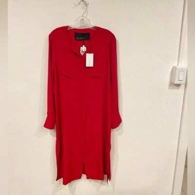 Nuevo con etiquetas Vestido camisero midi de seda Yigal Azrouel talla 6 Foto 1 de 4