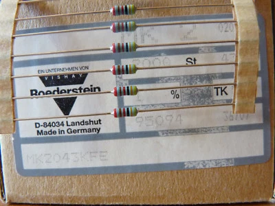 Vishay Roederstein MK2 - résistance couche métal 43K 0,6W 1% 50ppm - 10pcs