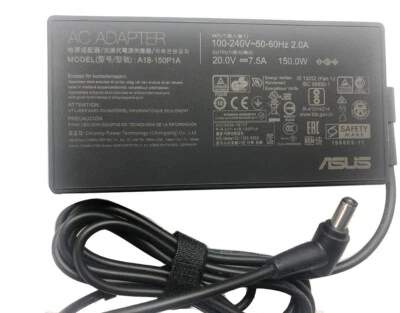 Cargador adaptador de CA 7,5 A 150 W para ASUS ROG Zephyrus G14 GA401QH-0031E5800HS 6,0 mm Foto 1 de 4